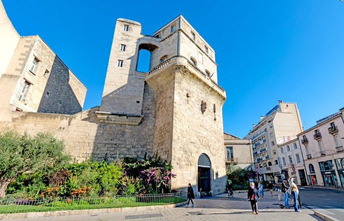 La tour de la Babote à Montpellier, vestige des anciennes fortifications médiévales
